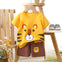 Yellow & Brown Tiger 2 Pc Set NS6051C